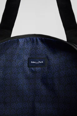 Black jacquard Eden Park travel bag