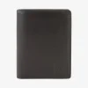 Black leather French-style wallet