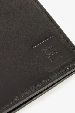 Black leather Italian-style wallet