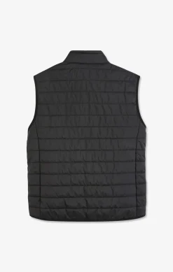 Black sleeveless down jacket