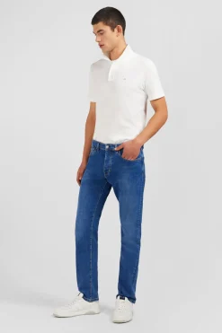Blue jeans in stretch cotton