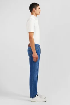 Blue jeans in stretch cotton