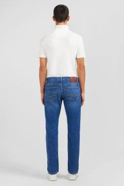 Blue jeans in stretch cotton