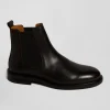 Brown leather Chelsea boots