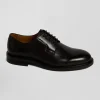 Brown leather lace-up Derbies