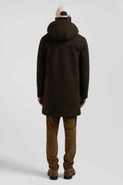 Brown wool parka