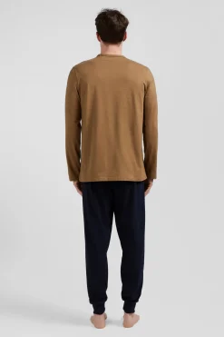 Camel long cotton pajamas