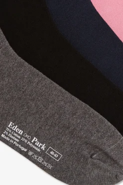 Coffret de quatre paires de chaussettes unies