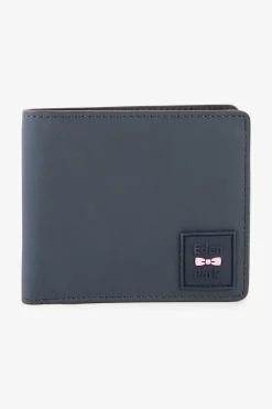 Dark blue rubber Italian-style wallet