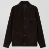 Dark brown Suede Overshirt