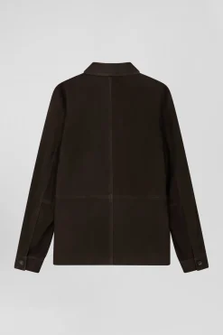 Dark brown Suede Overshirt