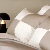 Duo of rectangular barbarian pillow case - beige