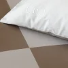 Duo of square barbarian pillow case - beige
