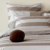Duo of square striped pillow case