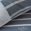 duo of square striped pillow case
