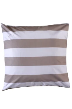 Duo of square striped pillow case