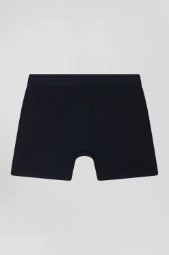 Green colorblock stretch cotton boxers