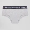 Grey stretch cotton shorty brief