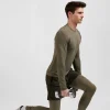 Khaki green stretch sports jogging bottoms