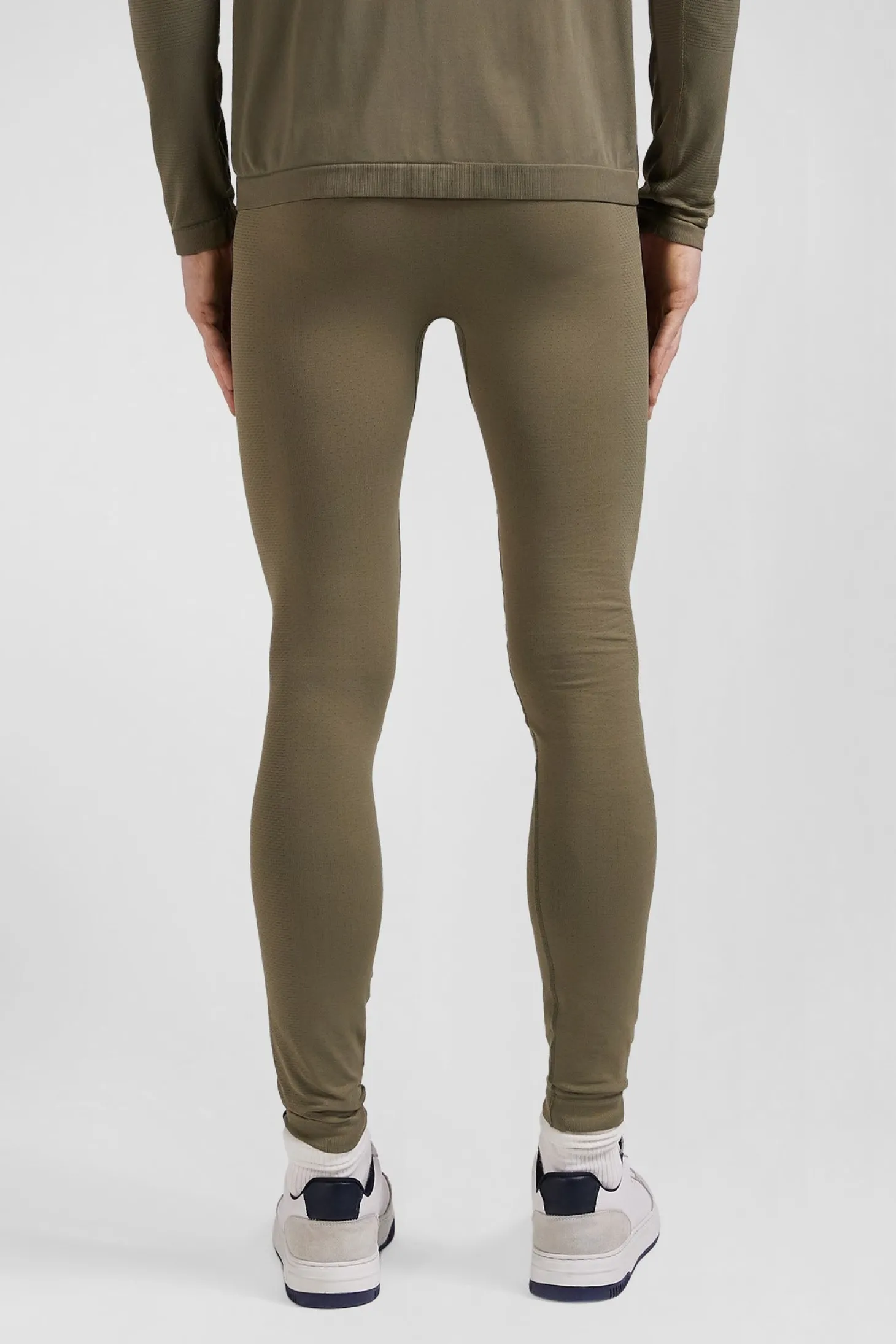 Khaki green stretch sports jogging bottoms
