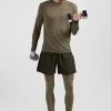 Khaki sports shorts