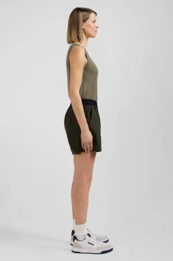 Khaki sports shorts