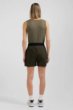 Khaki sports shorts