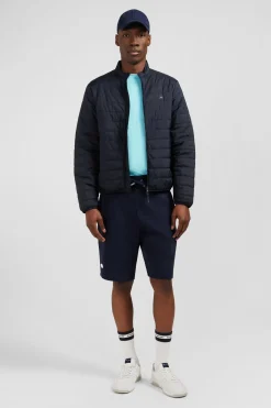 Lightweight, long-sleeved puffa jacket in dark blue
