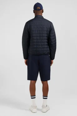 Lightweight, long-sleeved puffa jacket in dark blue