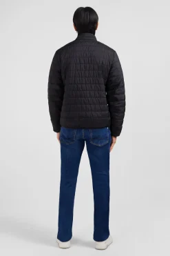 Lightweight, long-sleeved puffa jacket in black