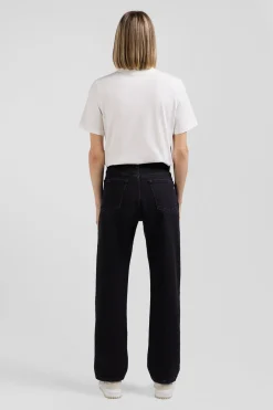 Modern ecru cotton short-sleeved T-shirt