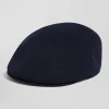 Navy blue beret cap