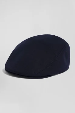 Navy blue beret cap