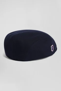 Navy blue beret cap