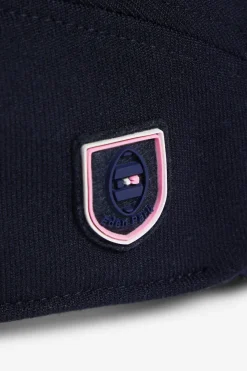 Navy blue beret cap