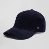 Navy blue corduroy cap