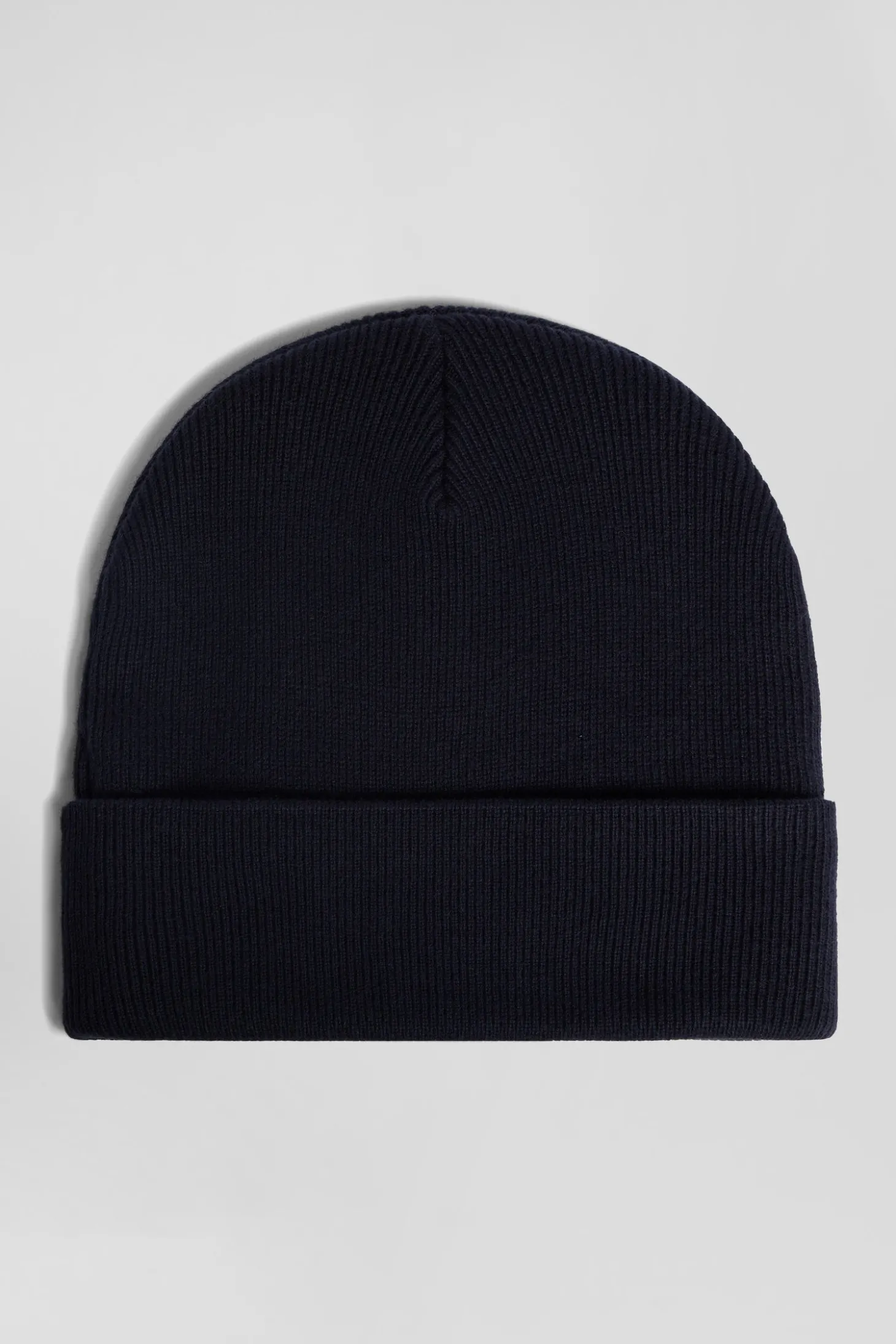 Navy blue cotton and cashmere beanie