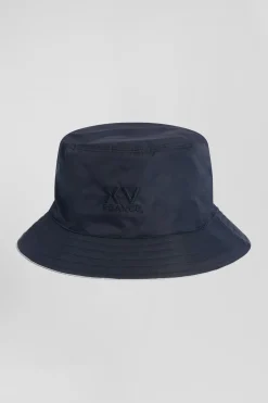 Navy blue cotton bucket hat