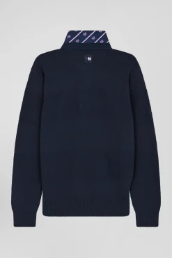 Navy blue cotton jersey-neck jumper XV de France Regular Cup