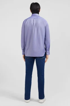 Navy blue cotton shirt