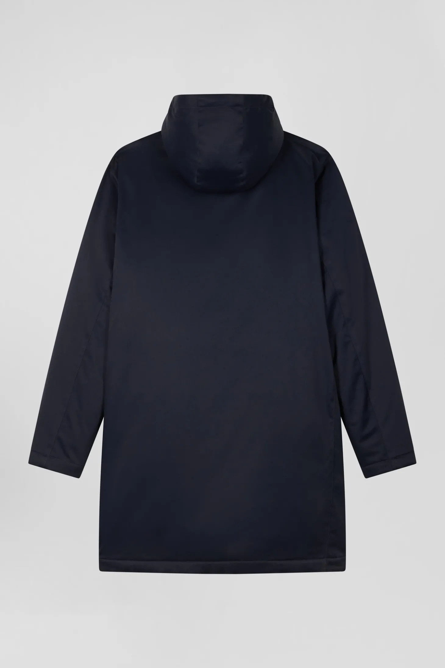 Navy blue 2-in-1 nylon parka and down jacket