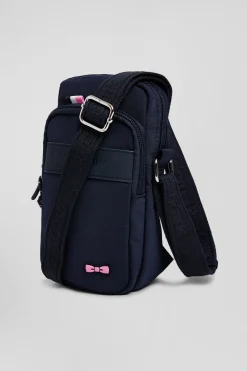 Navy blue mini messenger bag