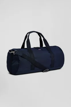 Navy blue sports duffle bag