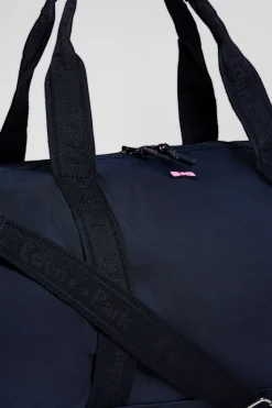 Navy blue sports duffle bag