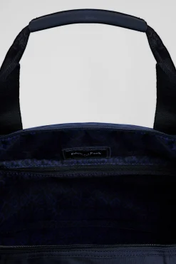 Navy blue sports duffle bag