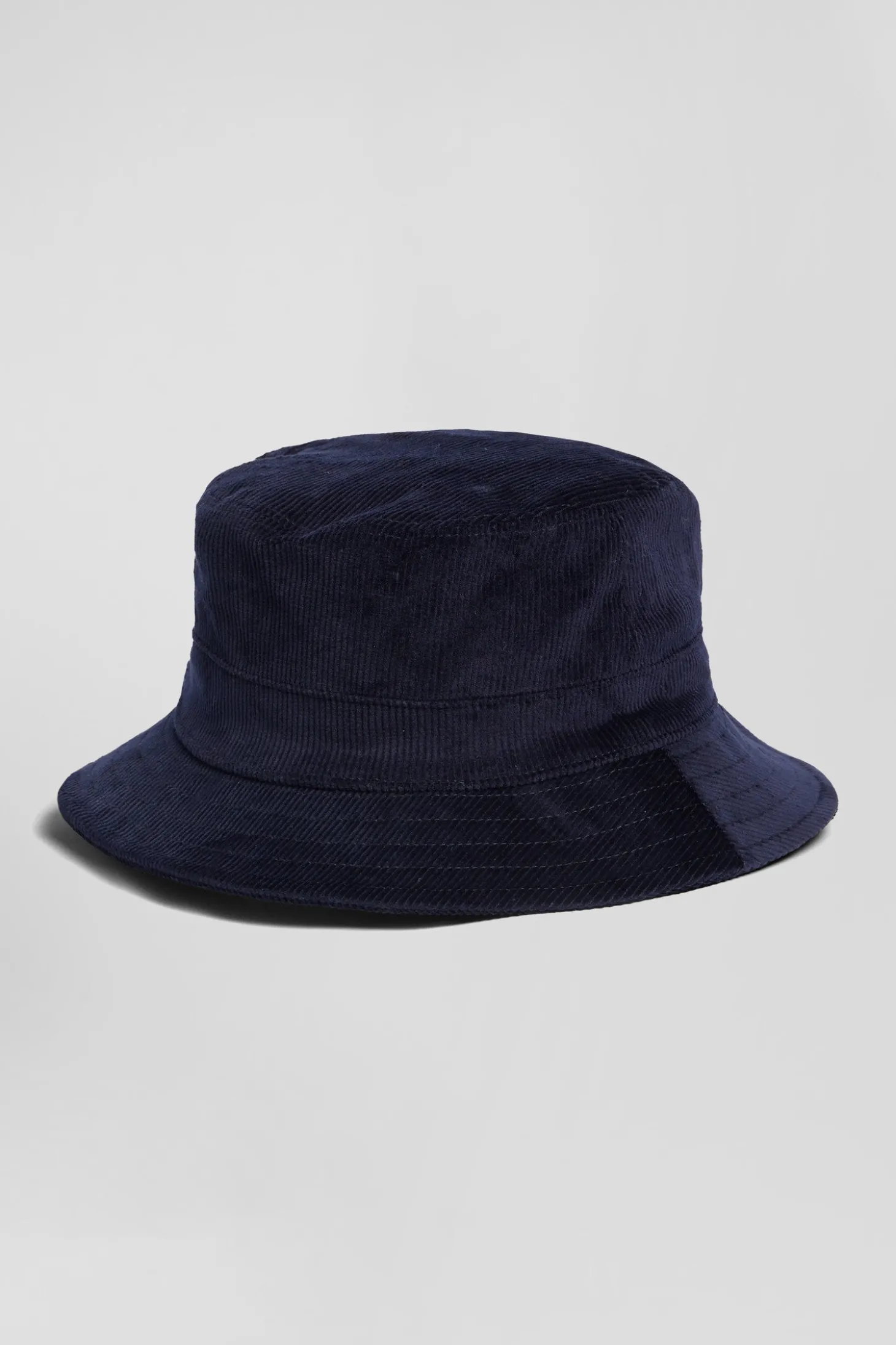 Navy blue stretch cotton bucket hat