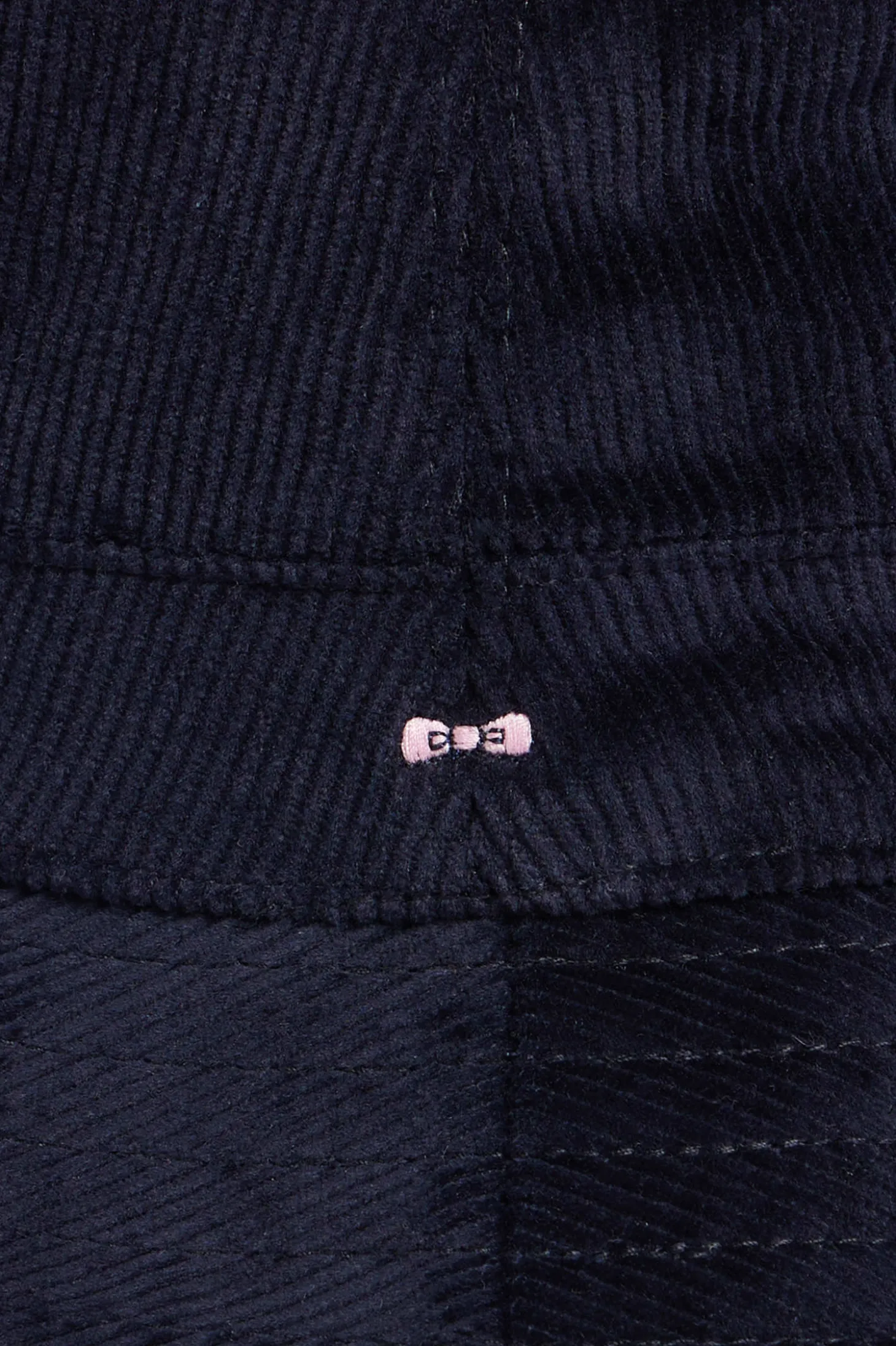 Navy blue stretch cotton bucket hat