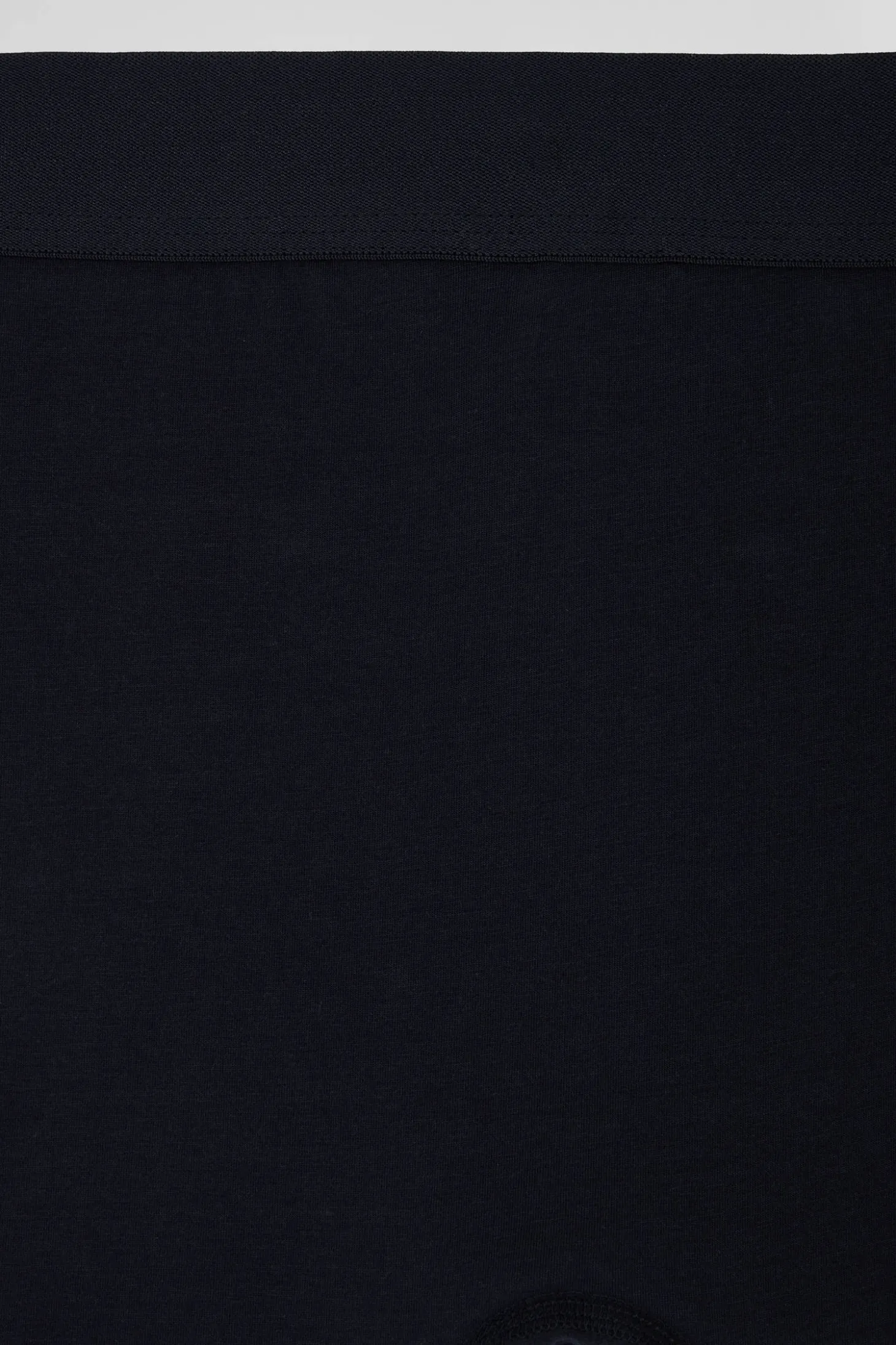 Navy blue stretch cotton boxers with pink piping