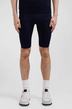 Navy blue stretch sports cycling shorts