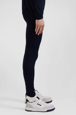 Navy blue stretch sports jogging bottoms